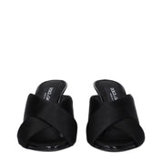 Svarta Satin Sandaler med Stilettklack - Dolce &amp; Gabbana