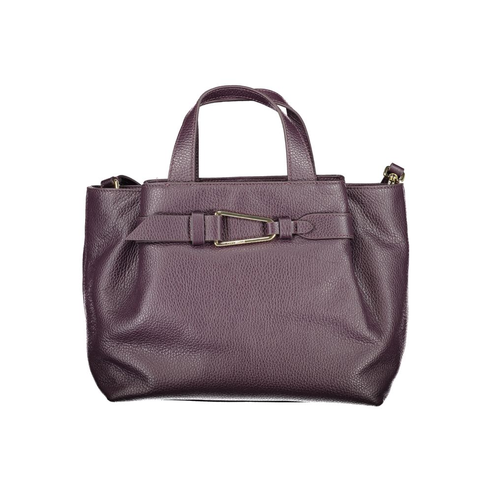 Coccinelle Malory Purple Leather Handbag