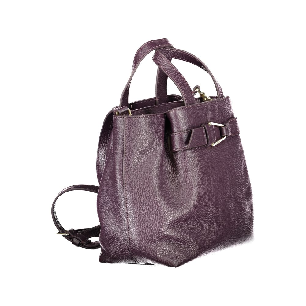 Coccinelle Malory Purple Leather Handbag
