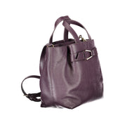 Coccinelle Malory Purple Leather Handbag