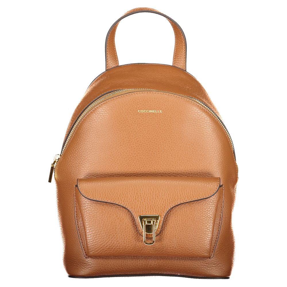 Coccinelle Marrone Leather Backpack