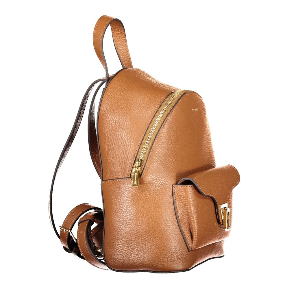 Coccinelle Marrone Leather Backpack