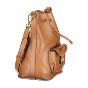 Coccinelle Brown Leather Bucket Bag