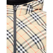 Hooded Check Down Jacket