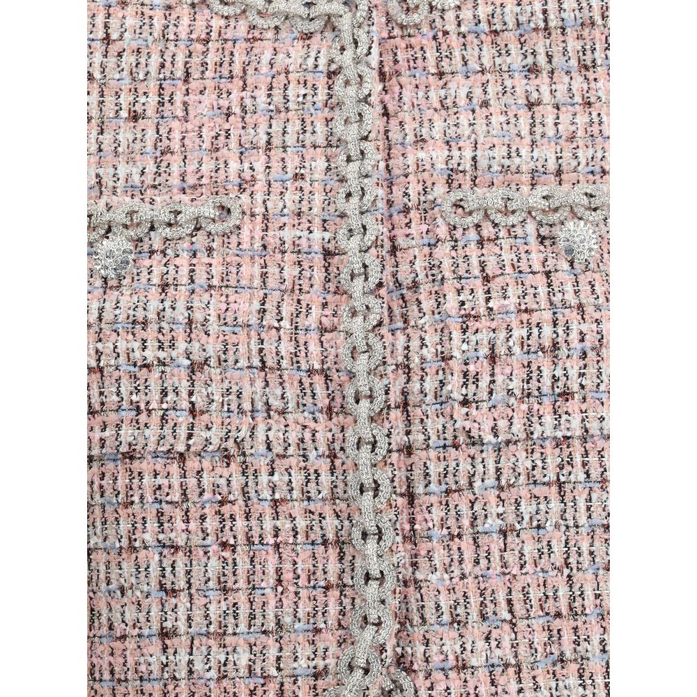 Flerfärgad ullkappa