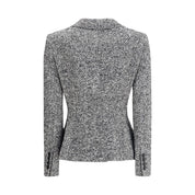 Gray Fleece Wool Blazer