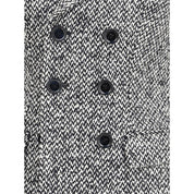 Gray Fleece Wool Blazer