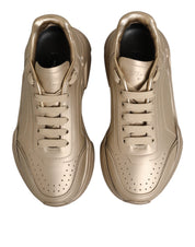Gold Leather Daymaster Women Sneaker Shoes