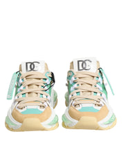 Multicolor Leather Airmaster Low Top Sneakers Shoes