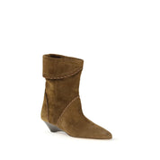 Brown Calf Leather Flat Boots - Isabel Marant