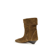 Brown Calf Leather Flat Boots - Isabel Marant