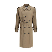 Beige trenchcoat i bomull