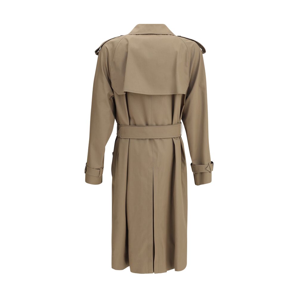 Beige trenchcoat i bomull