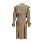 Beige trenchcoat i bomull
