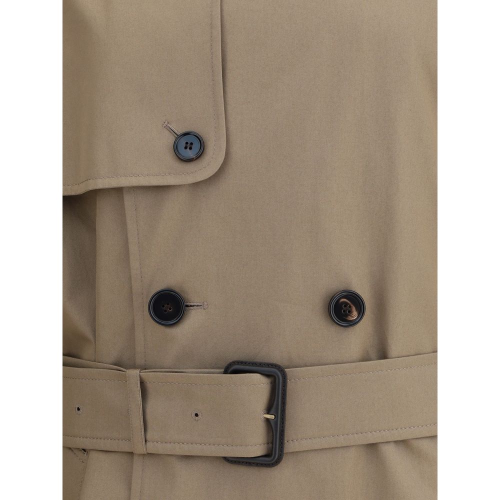 Beige trenchcoat i bomull