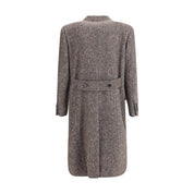 Gray Fleece Wool Coat