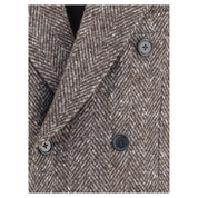 Gray Fleece Wool Coat