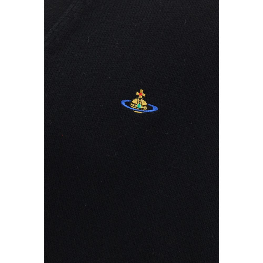 Svart bomullskardigan