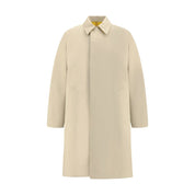 Beige Cotton Trench Coat