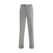 Gray Fleece Wool Chino Pants