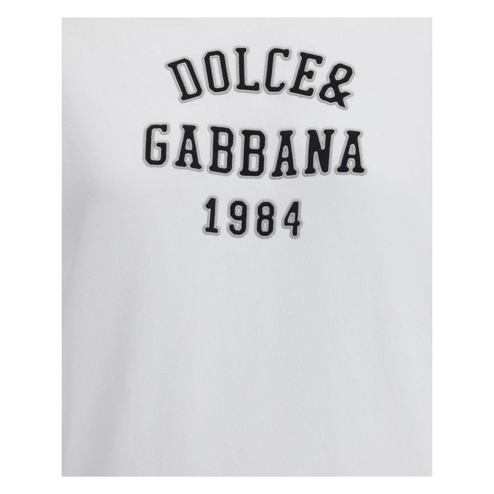 White Cotton Sweatshirt