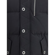 Black Cotton Full-Length Jacket