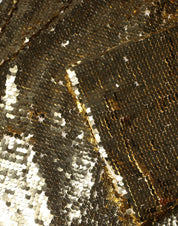 Gold Sequin Long Sleeve Mini Dress