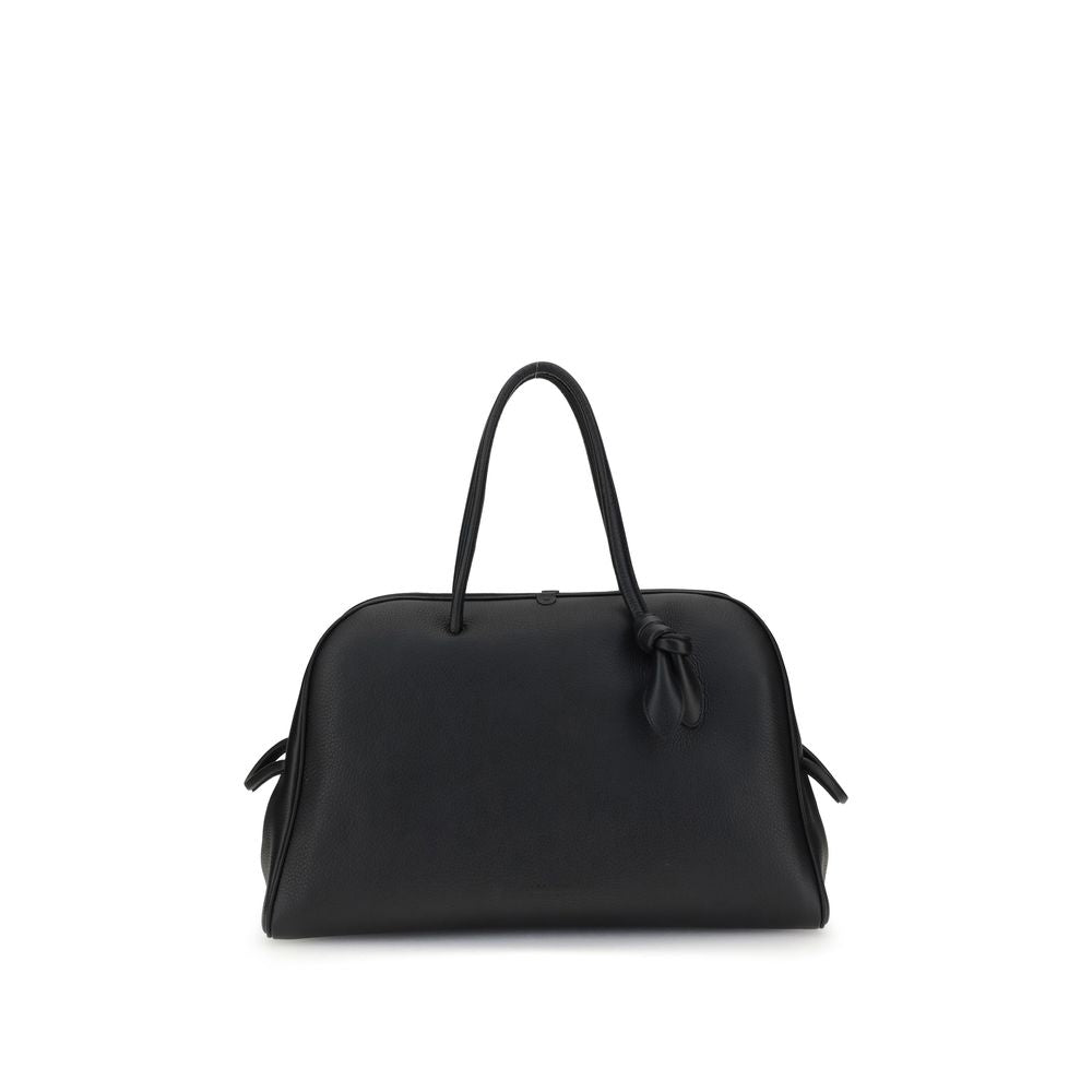 Jacquemus Black Calf Leather Travel Bag