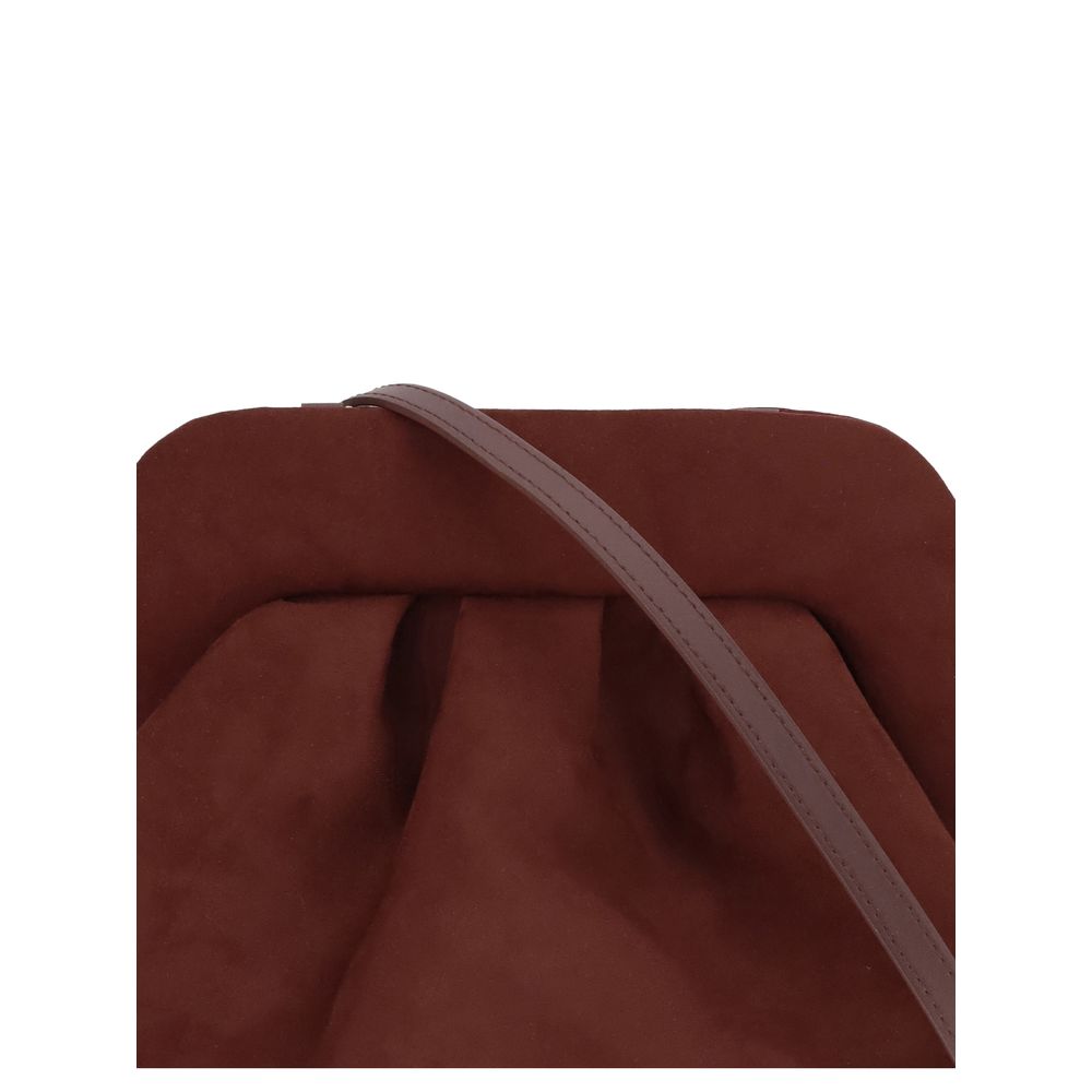 Brown Other Fibres Clutch Bag