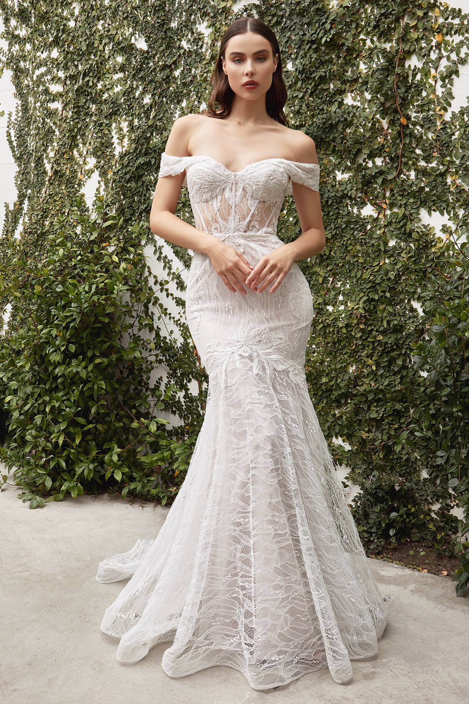 Jolie Gown Off Shoulder Lace Bridal Mermaid