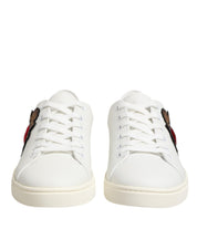 Dolce & Gabbana White Calf Leather Low top sneakers