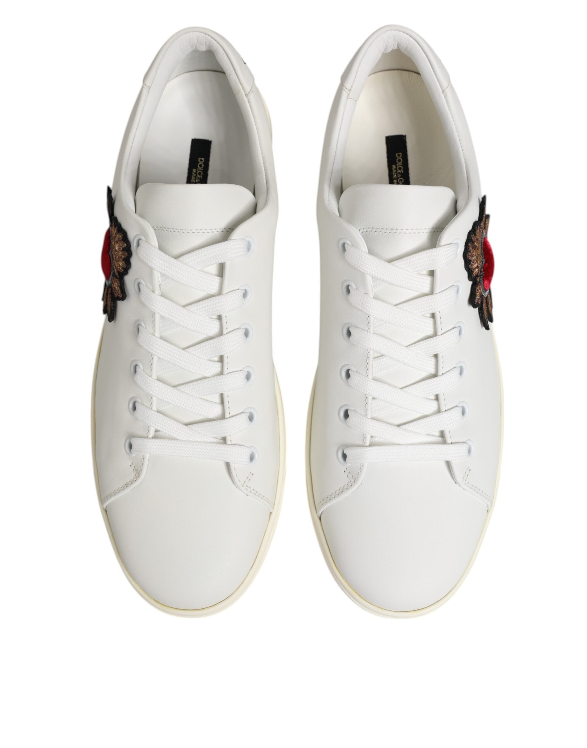 Dolce & Gabbana White Calf Leather Low top sneakers
