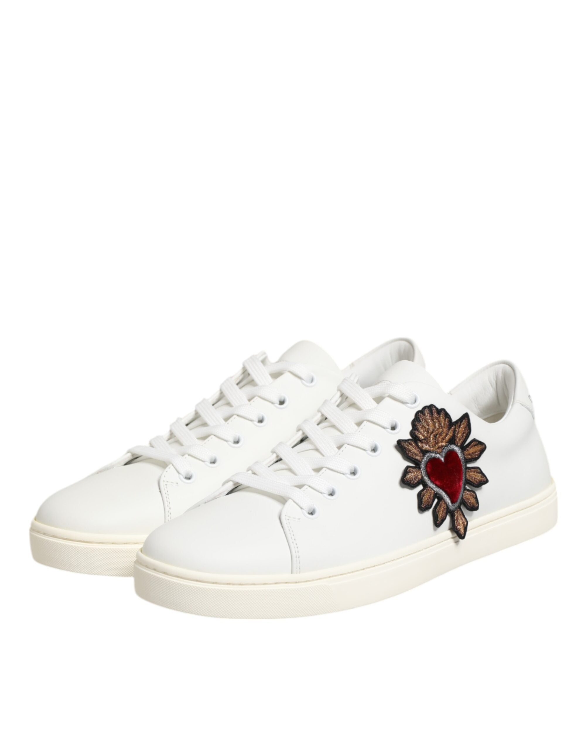 Dolce & Gabbana White Calf Leather Low top sneakers