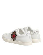 Dolce & Gabbana White Calf Leather Low top sneakers