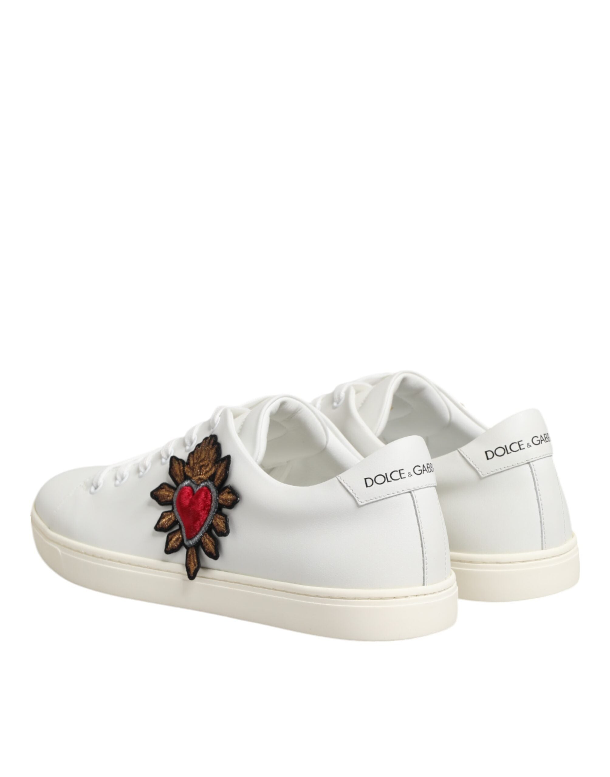 Dolce & Gabbana White Calf Leather Low top sneakers