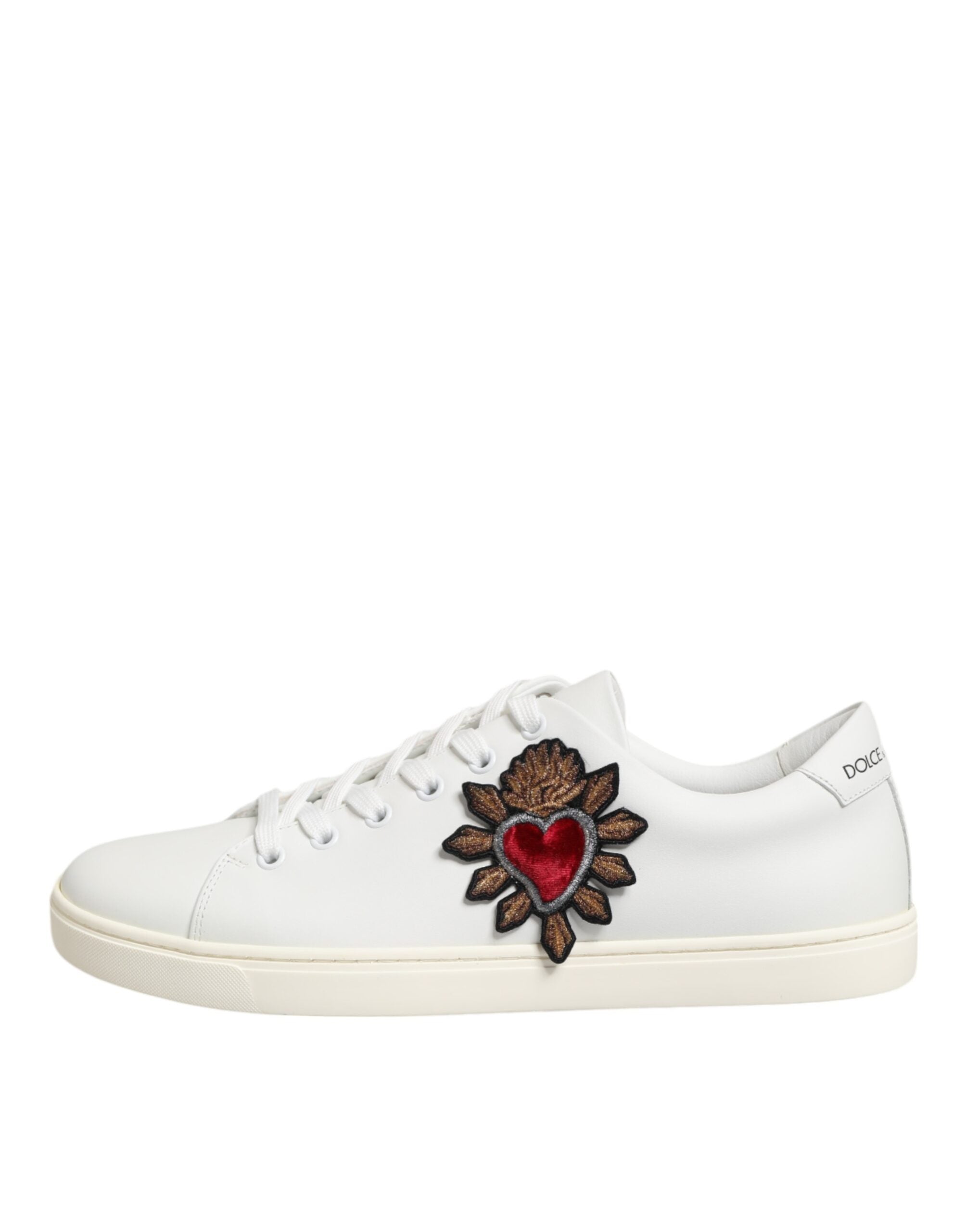 Dolce & Gabbana White Calf Leather Low top sneakers
