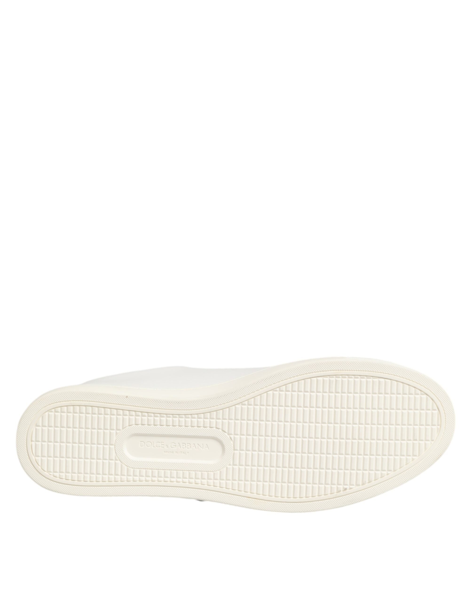 Dolce & Gabbana White Calf Leather Low top sneakers