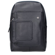 Blue Leather Crossbody Bag