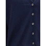 Blue Cashmere Cardigan