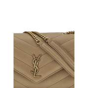 Beige Calf Leather Bos Taurus Shoulder Bag