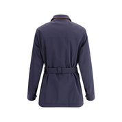 Blue Polyester Coat