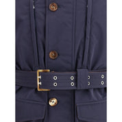 Blue Polyester Coat