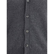 Gray Cashmere Cardigan