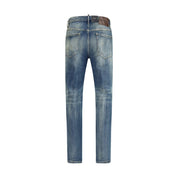 Blue Cotton Slim Fit Jeans