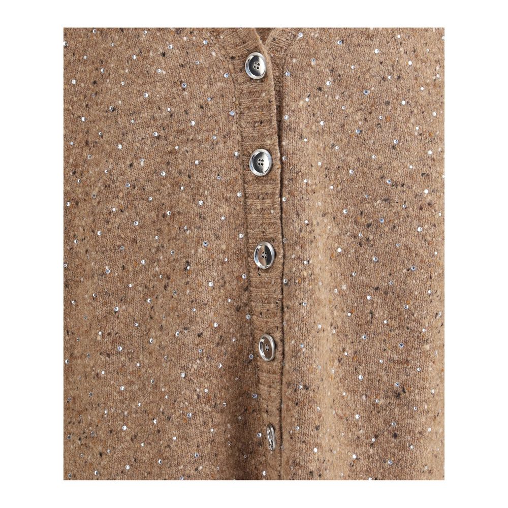 Beige Wool Cardigan