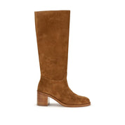 Brown Suede High Boots Knee-high Silhouette