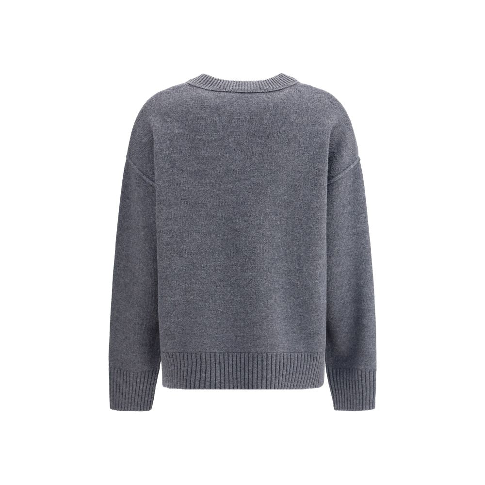 Gray Fleece Wool Sweatshirt