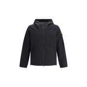 Black Cotton Shell Jacket