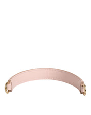 Dolce & Gabbana Pink Leather Shoulder Strap