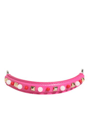 Dolce & Gabbana Pink Calf Leather Bag Handle